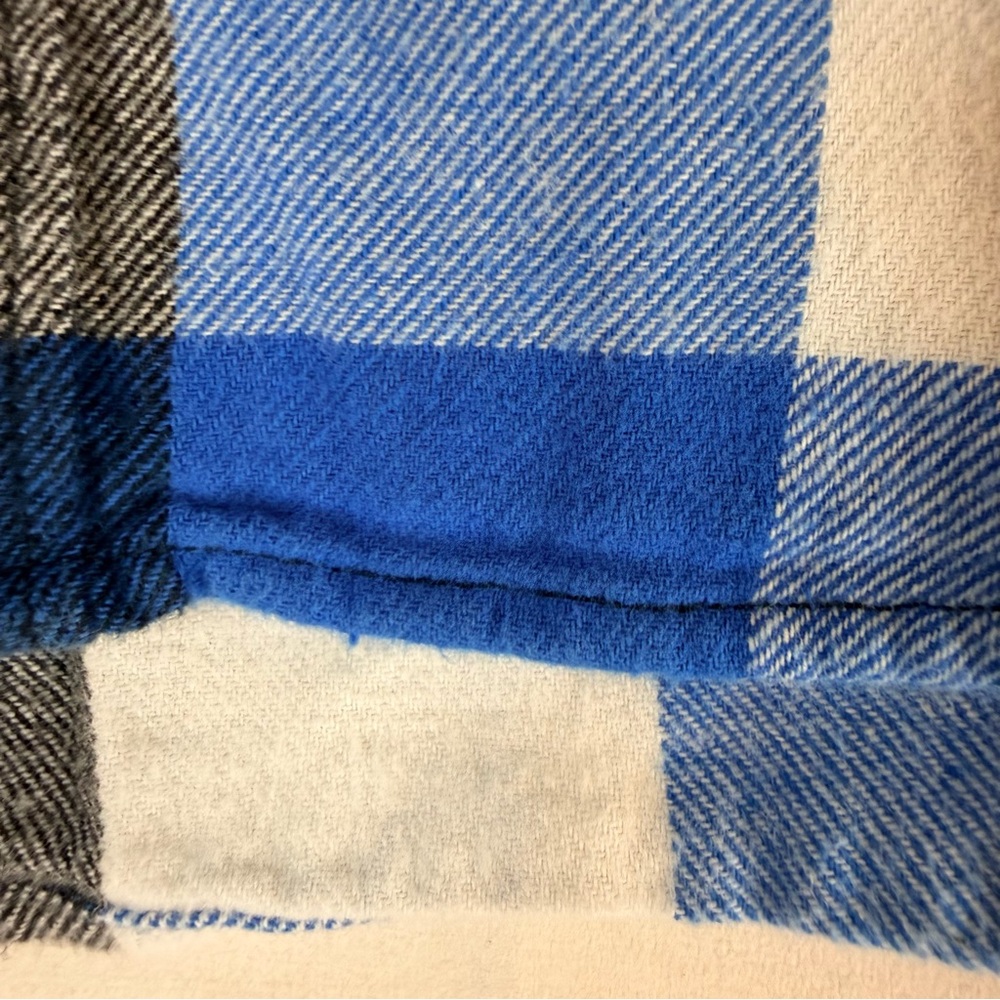 AMERICAN EAGLE Men’s Size S Shirt Button Down Blue Buffalo Plaid Flannel Classic - Picture 5 of 16
